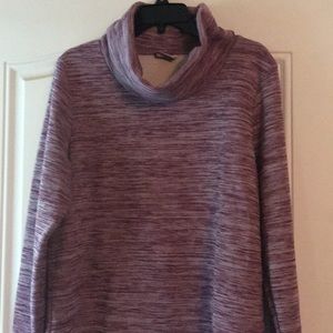 XL purple and grey cowl neck Columbia sweater